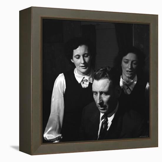 Members of Famed Musical Family the Carters Sara Carter, A.P. Carter and Maybelle Carter Millard-Eric Schaal-Framed Premier Image Canvas