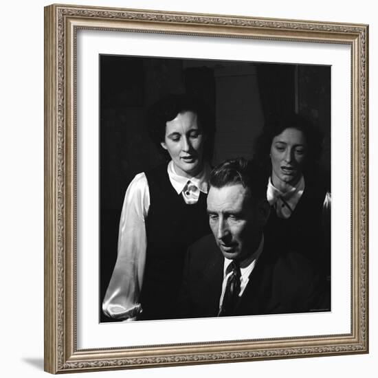 Members of Famed Musical Family the Carters Sara Carter, A.P. Carter and Maybelle Carter Millard-Eric Schaal-Framed Premium Photographic Print