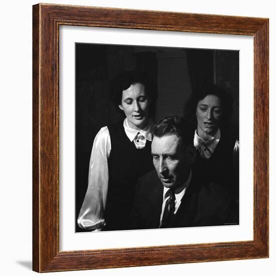 Members of Famed Musical Family the Carters Sara Carter, A.P. Carter and Maybelle Carter Millard-Eric Schaal-Framed Premium Photographic Print