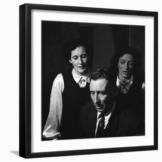 Members of Famed Musical Family the Carters Sara Carter, A.P. Carter and Maybelle Carter Millard-Eric Schaal-Framed Premium Photographic Print