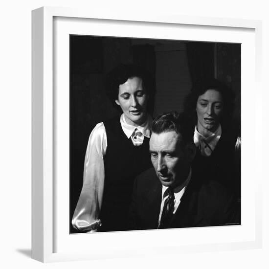 Members of Famed Musical Family the Carters Sara Carter, A.P. Carter and Maybelle Carter Millard-Eric Schaal-Framed Premium Photographic Print