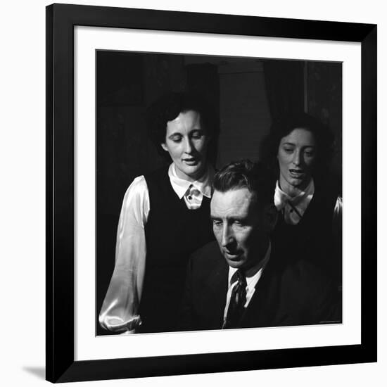 Members of Famed Musical Family the Carters Sara Carter, A.P. Carter and Maybelle Carter Millard-Eric Schaal-Framed Premium Photographic Print