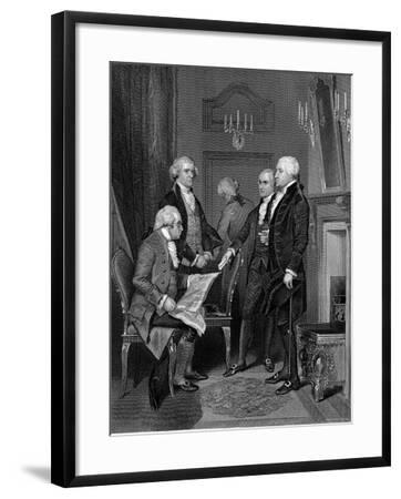Members Of First Cabinet Of First Us President George Washington