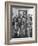 Members of Handlebar Club Posing for Photograph-Nat Farbman-Framed Photographic Print