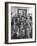 Members of Handlebar Club Posing for Photograph-Nat Farbman-Framed Photographic Print