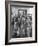 Members of Handlebar Club Posing for Photograph-Nat Farbman-Framed Photographic Print