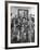 Members of Handlebar Club Posing for Photograph-Nat Farbman-Framed Photographic Print