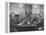 Members of Handlebar Club Sitting at Table and Having Formal Beer Session-Nat Farbman-Framed Premier Image Canvas