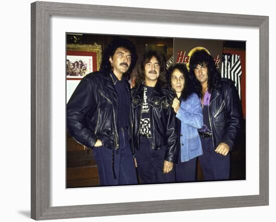 Members of Heavy Metal Rock Group, Black Sabbath-null-Framed Premium Photographic Print