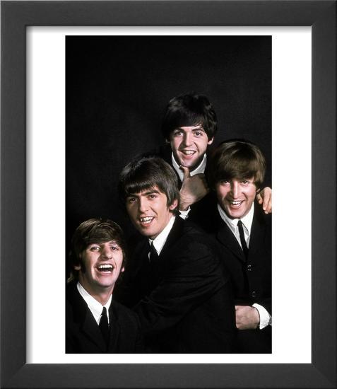 Members of Singing Group the Beatles: John Lennon, Paul McCartney, George Harrison and Ringo Starr-John Dominis-Framed Art Print