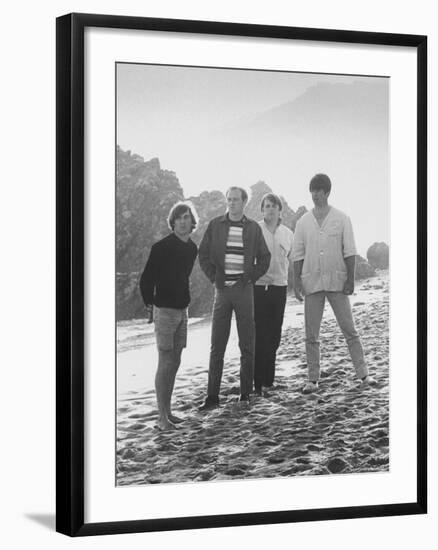 Members of Singing Quartet, the Beach Boys Wilson, Mike Love, Carl Wilson, Brian Wilson-Bill Ray-Framed Premium Photographic Print