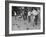 Members of St. Mary's Society Club Play the Italian Game of Bocce on their Court Behind the Club-Margaret Bourke-White-Framed Photographic Print