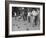 Members of St. Mary's Society Club Play the Italian Game of Bocce on their Court Behind the Club-Margaret Bourke-White-Framed Photographic Print