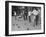 Members of St. Mary's Society Club Play the Italian Game of Bocce on their Court Behind the Club-Margaret Bourke-White-Framed Photographic Print