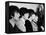 Members of the Beatles During an Interview at Los Angeles International Airport-Bill Ray-Framed Premier Image Canvas