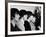 Members of the Beatles During an Interview at Los Angeles International Airport-Bill Ray-Framed Premium Photographic Print