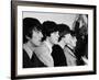 Members of the Beatles During an Interview at Los Angeles International Airport-Bill Ray-Framed Premium Photographic Print