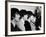 Members of the Beatles During an Interview at Los Angeles International Airport-Bill Ray-Framed Premium Photographic Print