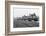 Members of the British 49th Armoured Personnel Carrier Regiment Riding Along a Line of Tanks-George Silk-Framed Photographic Print