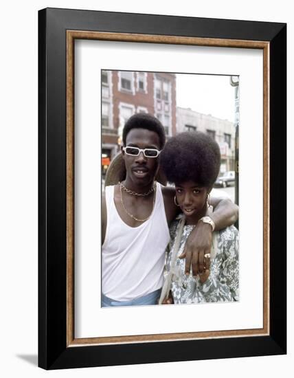 Members of the Chicago Street Gang the 'Blackstone Rangers', Chicago, IL, 1968-Declan Haun-Framed Photographic Print