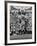 Members of the Cleveland Indians Conferring on the Mound During a Game-Yale Joel-Framed Premium Photographic Print