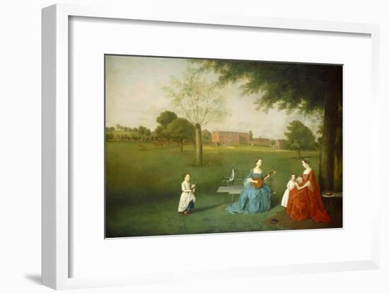 Members of the Maynard Family in the Park at Waltons, C.1755-62-Arthur Devis-Framed Art Print