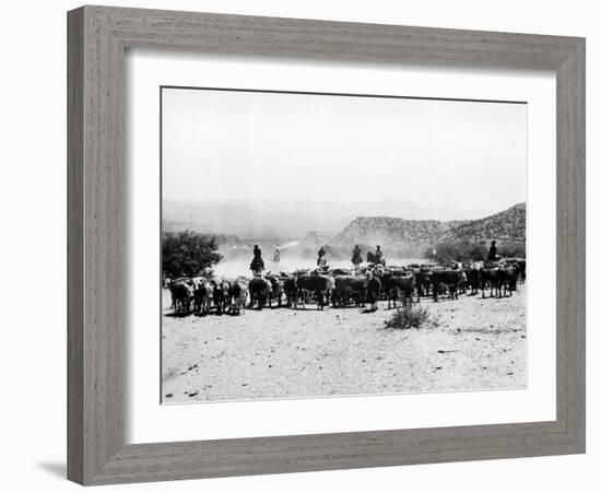 Members of the Northern Cheyenne Tribe of Montana's Tongue River Indian Reservation-null-Framed Premium Photographic Print