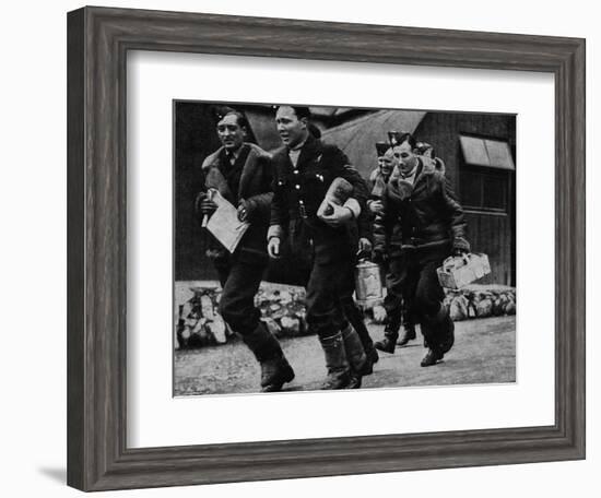 Members of the RAF ready for action during World War II, c1940 (1943)-Unknown-Framed Photographic Print