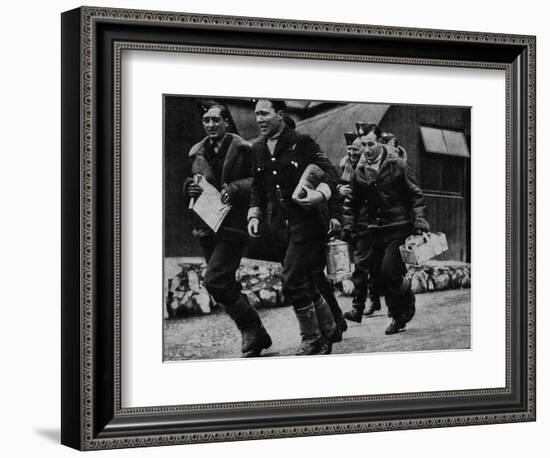 Members of the RAF ready for action during World War II, c1940 (1943)-Unknown-Framed Photographic Print