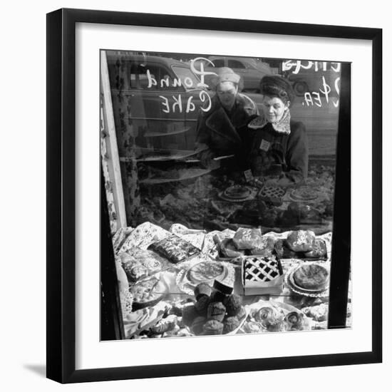 Members of the Tops Club Helping Each Other Pass Up the Pastries-Francis Miller-Framed Photographic Print