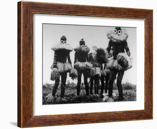 Members of the Tribe Wearing Tribal Costumes-Eliot Elisofon-Framed Photographic Print