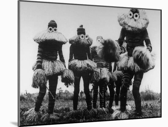 Members of the Tribe Wearing Tribal Costumes-Eliot Elisofon-Mounted Photographic Print