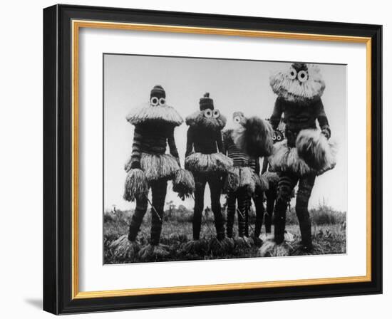 Members of the Tribe Wearing Tribal Costumes-Eliot Elisofon-Framed Photographic Print