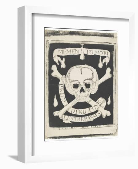 Memento mori, priez Dieu pour les trépassés-null-Framed Giclee Print