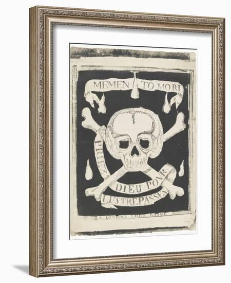 Memento mori, priez Dieu pour les trépassés-null-Framed Giclee Print