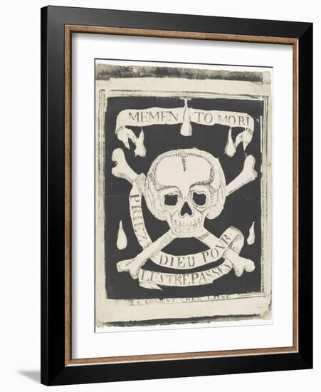 Memento mori, priez Dieu pour les trépassés-null-Framed Giclee Print