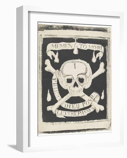 Memento mori, priez Dieu pour les trépassés-null-Framed Giclee Print