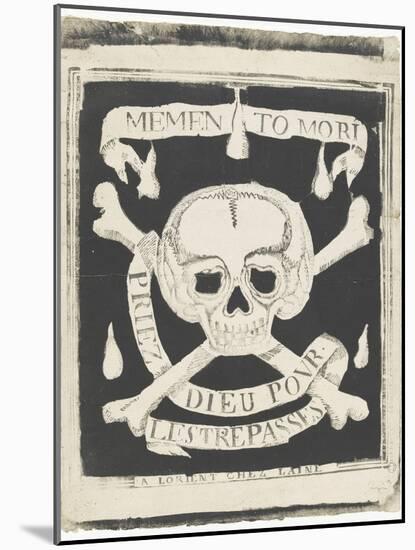 Memento mori, priez Dieu pour les trépassés-null-Mounted Giclee Print