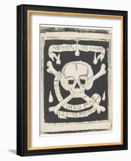 Memento mori, priez Dieu pour les trépassés-null-Framed Giclee Print