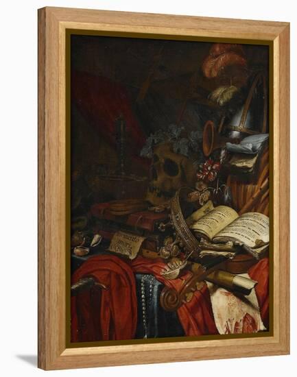 Memento Mori-Vincent Laurensz van der Vinne-Framed Premier Image Canvas