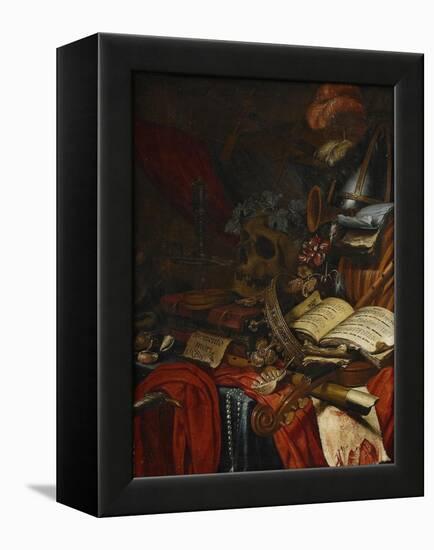 Memento Mori-Vincent Laurensz van der Vinne-Framed Premier Image Canvas