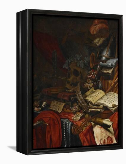 Memento Mori-Vincent Laurensz van der Vinne-Framed Premier Image Canvas