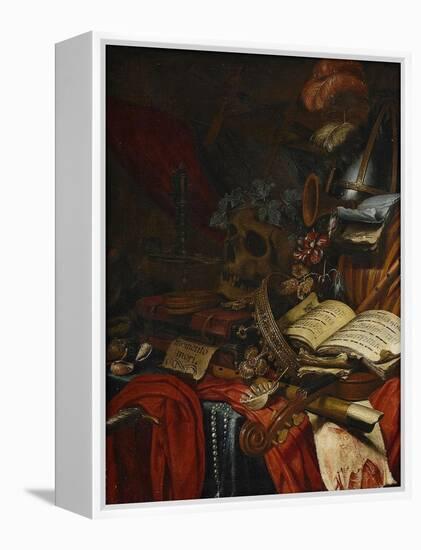 Memento Mori-Vincent Laurensz van der Vinne-Framed Premier Image Canvas