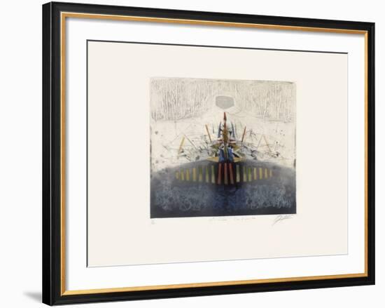 Mémoire Coutumière-Georges Dussau-Framed Limited Edition