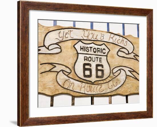 Memorabilia, Route 66 Motel, Barstow, California, United States of America, North America-Richard Cummins-Framed Photographic Print