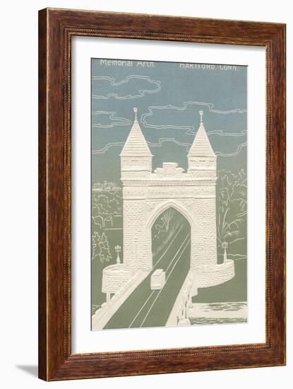 Memorial Arch, Hartford, Connecticut-null-Framed Art Print