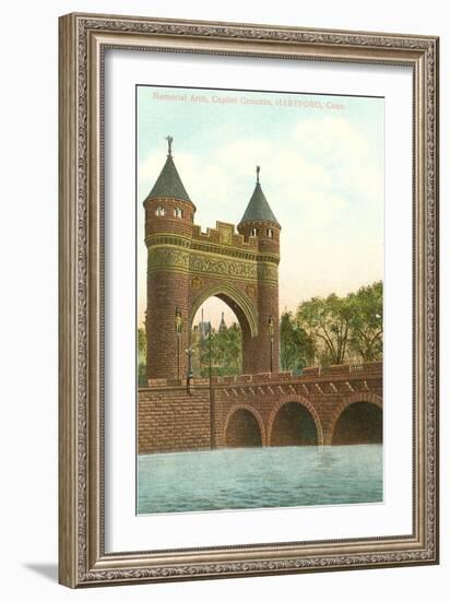 Memorial Arch, Hartford, Connecticut-null-Framed Art Print