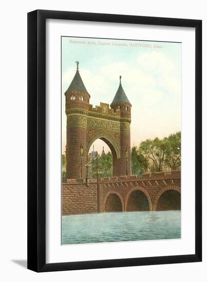 Memorial Arch, Hartford, Connecticut-null-Framed Art Print