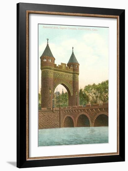 Memorial Arch, Hartford, Connecticut-null-Framed Art Print