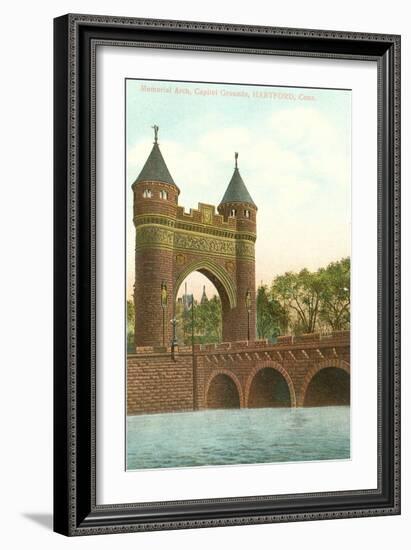 Memorial Arch, Hartford, Connecticut-null-Framed Art Print